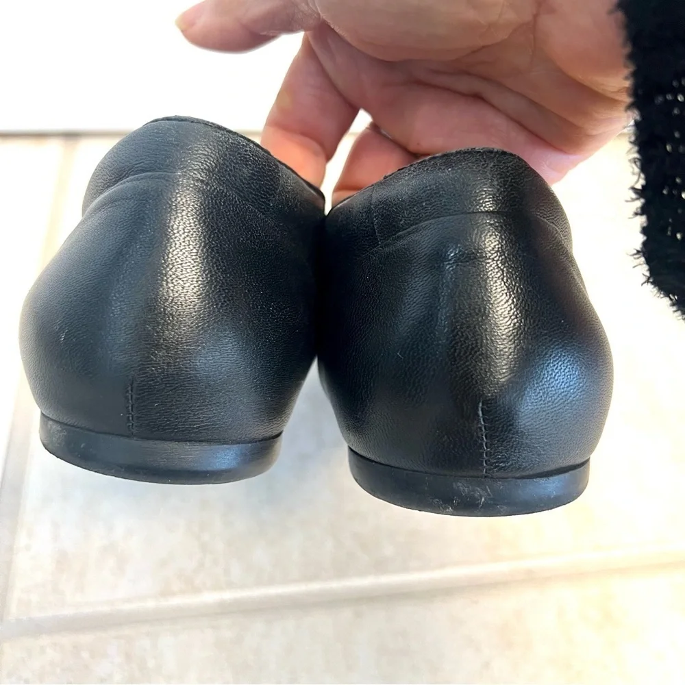Softwalk Shelby Slip-On black leather comfy minimalist preppy classic womens 8.5